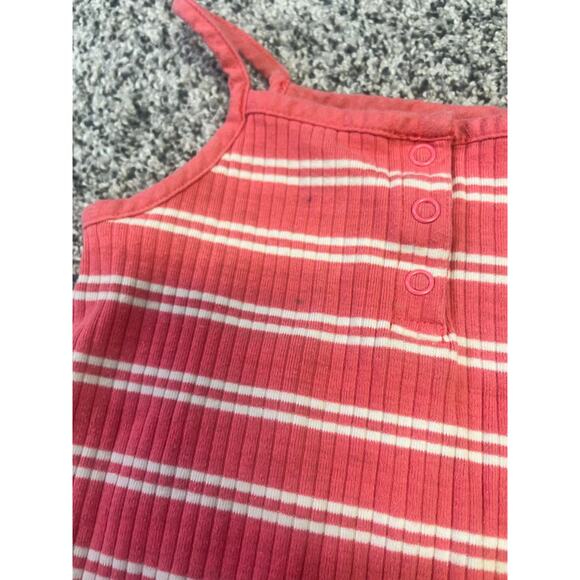 HANNA Andersson Girls 2 Piece Outfit Set, Sz 4, Cami/Shorts Watermelon Pink GUC - Picture 2 of 6